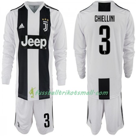 Fußballtrikots Juventus Turin Giorgio Chiellini 3 Kinder 2018-2019 Langarm Heimtrikotsatz kaufen